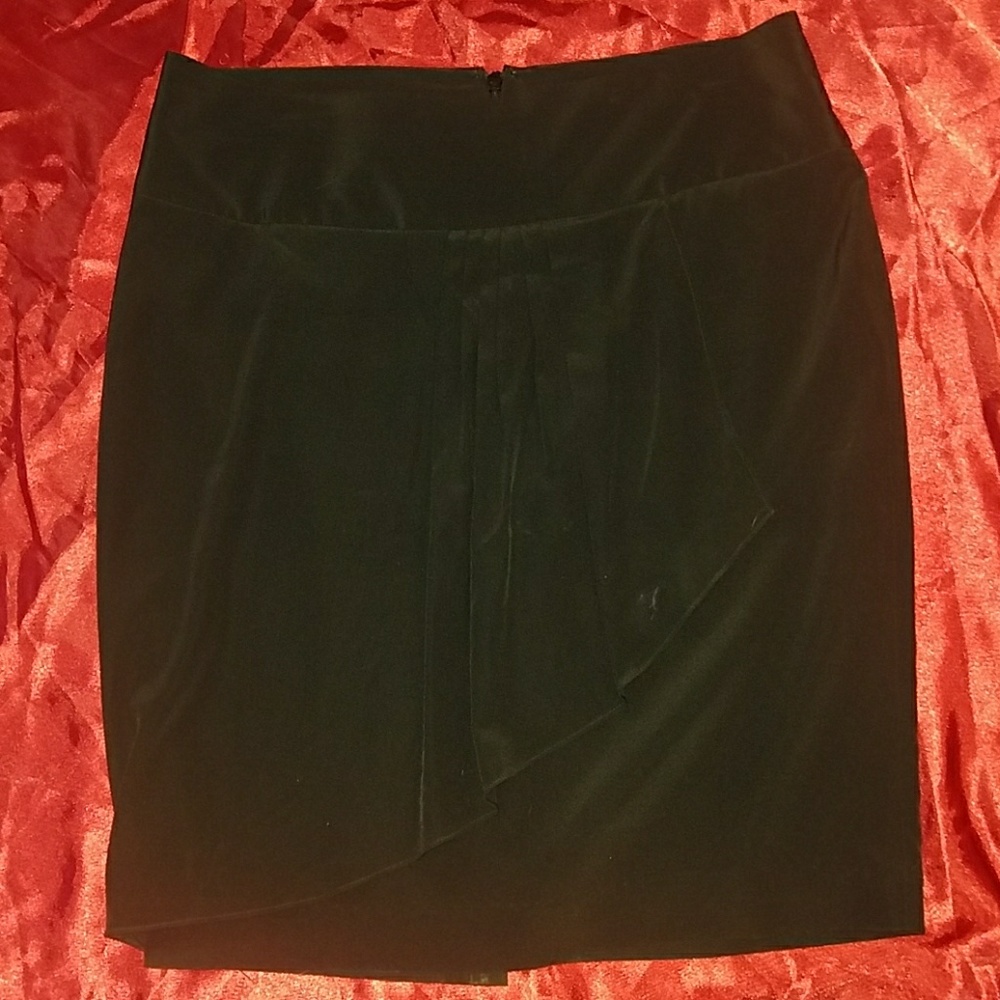 Express silk career skirt